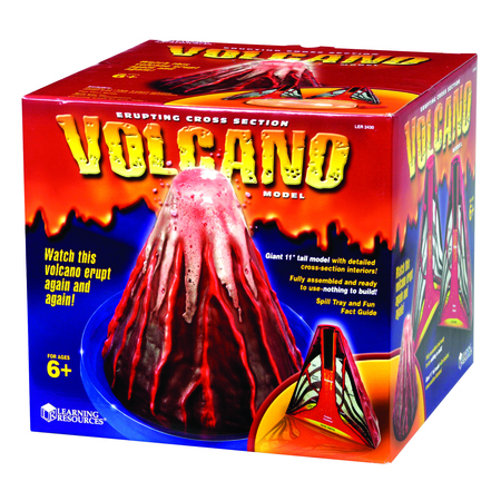 LEARNING RESOURCES Erupting Cross-section Volcano Model 2430